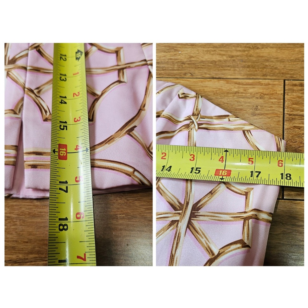 J McLaughlin Strapless Strapless Top Women 12 Pink Bamboo Print Southern‎ Belle - Picture 5 of 9